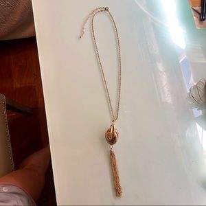 Gold Tassel Necklace